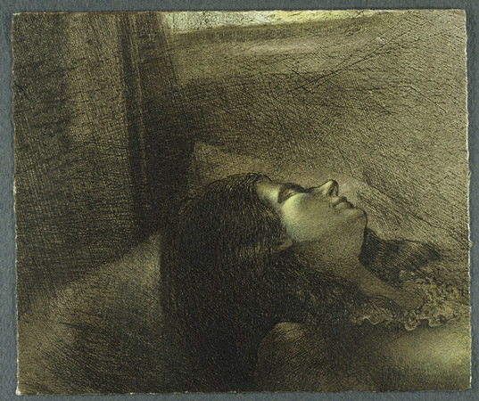 Sleeping, Color Intaglio