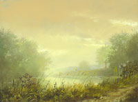 pond-with-mist